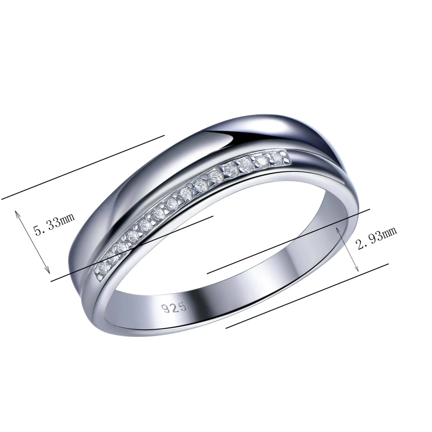 Wholesale Round Cut CZ Personalized Minimalist Simple Engagement Rings​