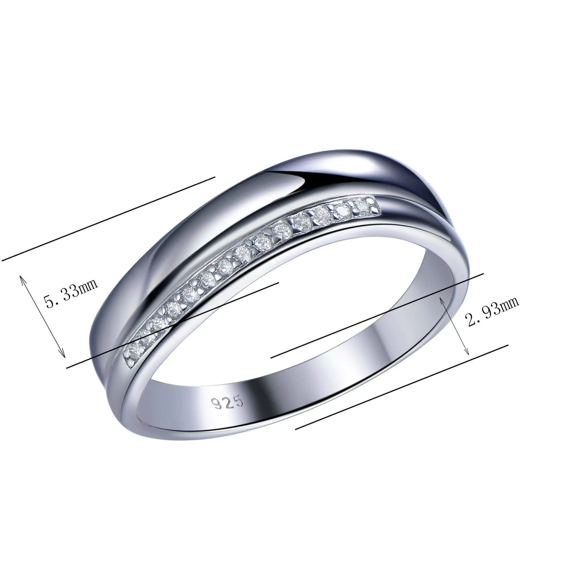 Wholesale Round Cut CZ Personalized Minimalist Simple Engagement Rings​