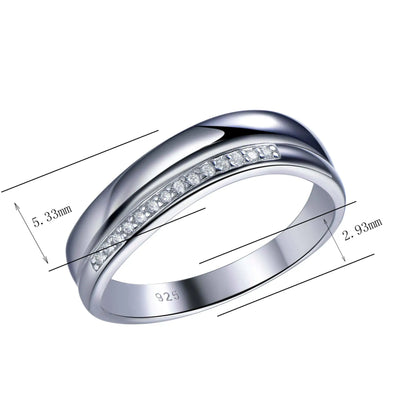 Wholesale Round Cut CZ Personalized Minimalist Simple Engagement Rings​