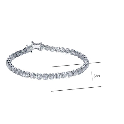 Wholesale Round Cut Lab Created Diamond Classic Tennis Bracelet​