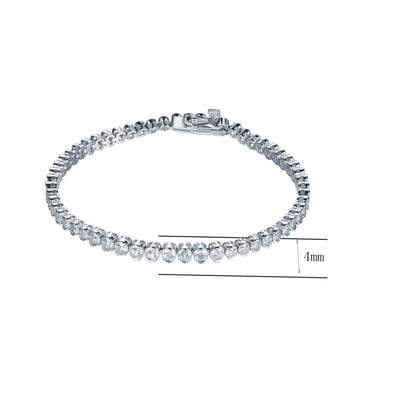Wholesale Round Cut Lab Created Diamond Small Tennis Bracelet