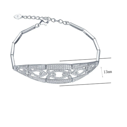 Wholesale Silver Bar Design Personalized Bangle Bracelet​