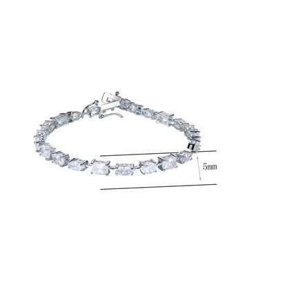 Wholesale Silver CZ Lab Diamond Tennis Bracelets