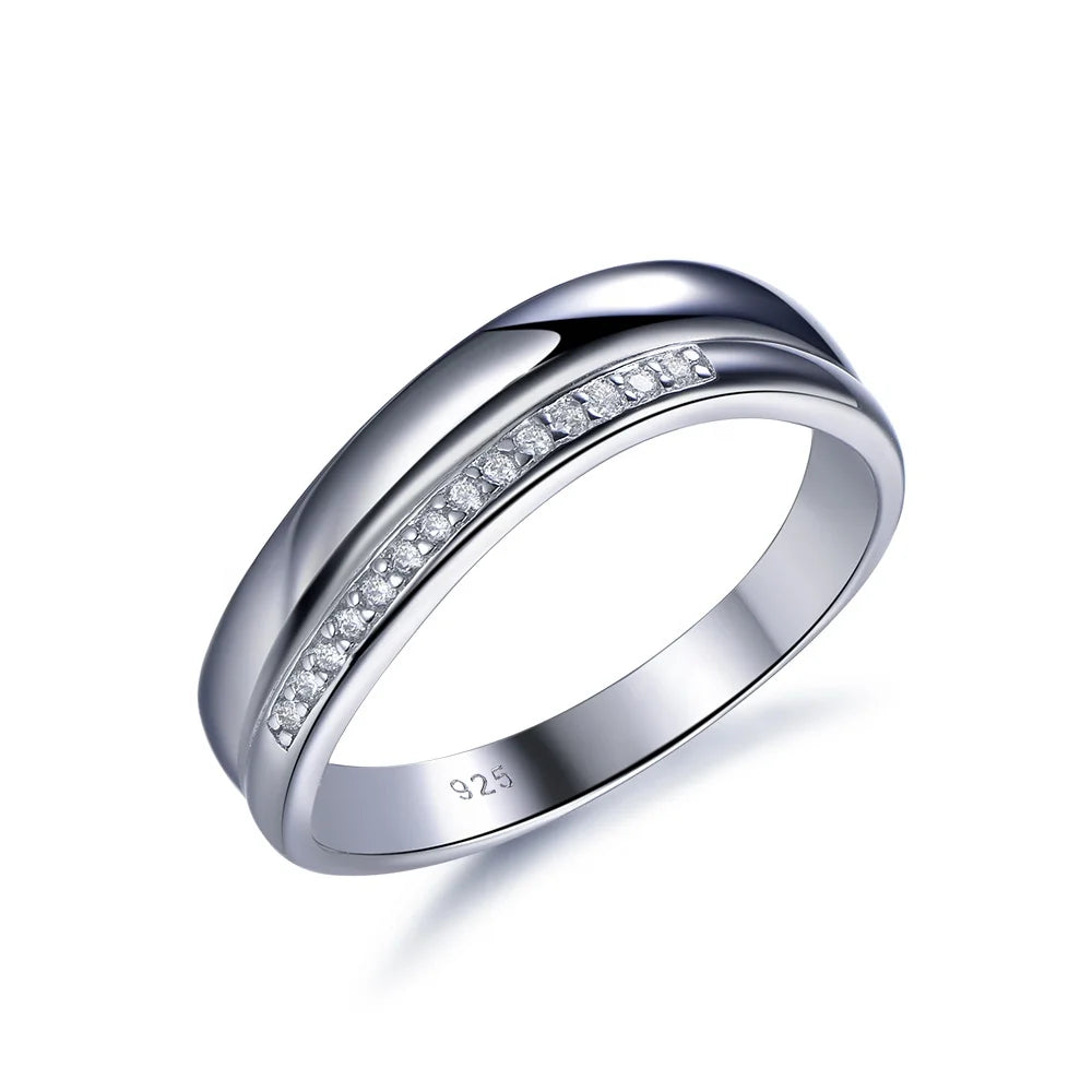 Wholesale Silver CZ Personalized Minimalist Simple Engagement Rings​