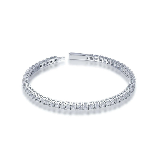 Wholesale Silver CZ Round Lab Diamond Classic Tennis Bracelet​