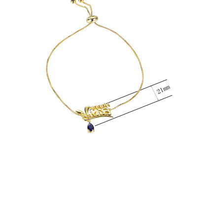 Wholesale Silver Corundum Custom Personalized Nameplate Bracelet​