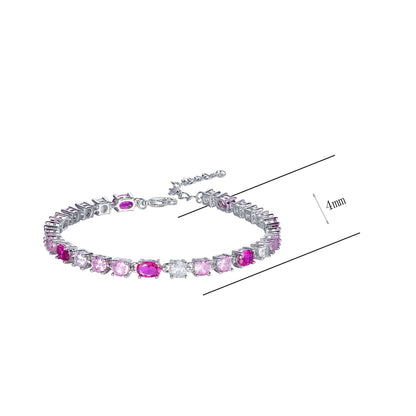Wholesale Silver Gemstone Tennis Bracelets