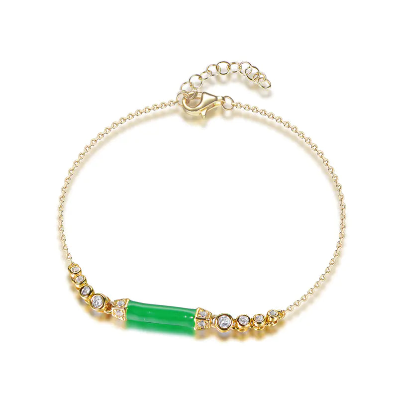 Wholesale Silver Gold Plated CZ & Enamel Adjustable Personalization Bracelet​