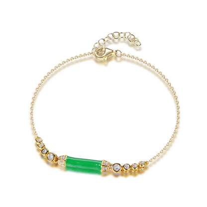Wholesale Silver Gold Plated CZ & Enamel Adjustable Personalization Bracelet​