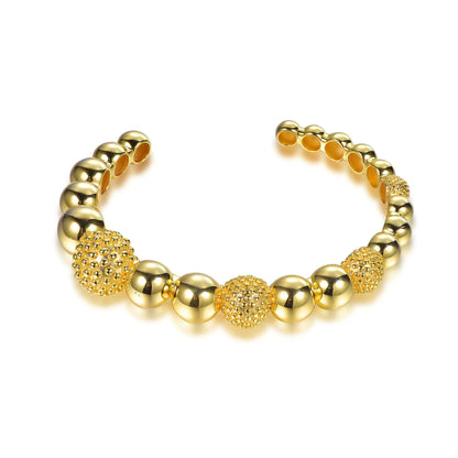 Wholesale Silver Gold Plated Chunky Open Beaded Bangles