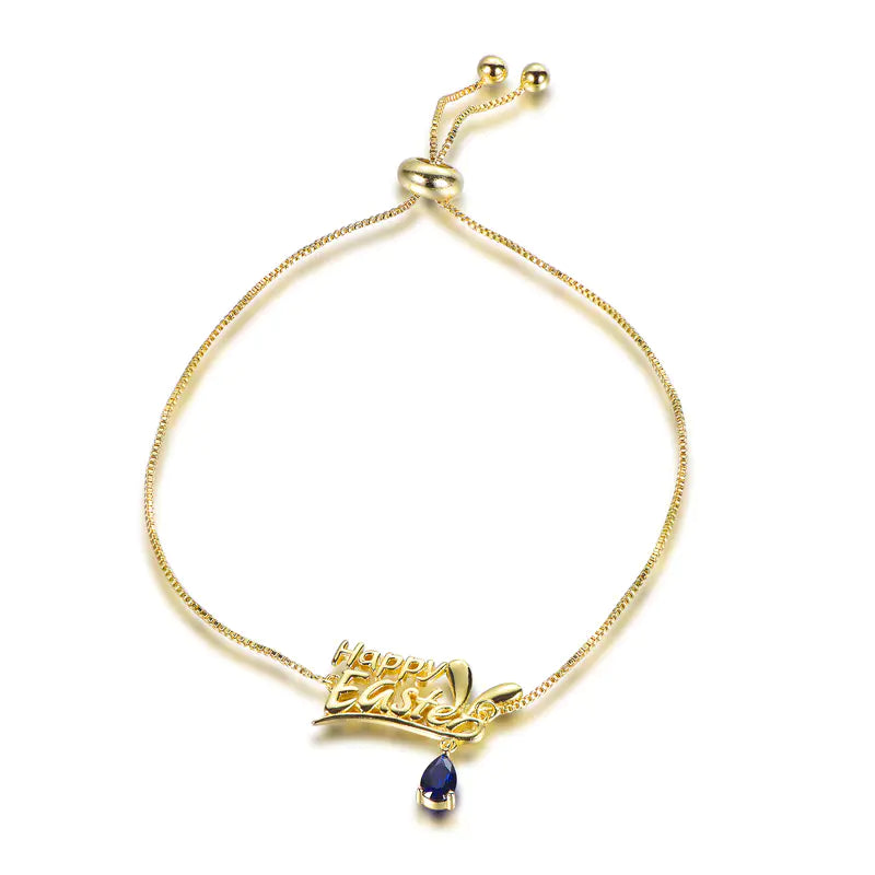 Wholesale Silver Gold Plated Corundum Custom Personalized Nameplate Bracelet​