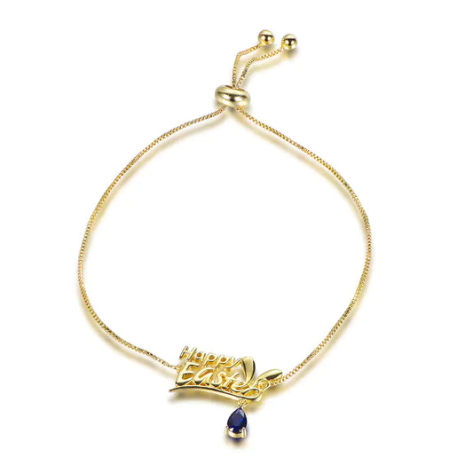 Wholesale Silver Gold Plated Corundum Custom Personalized Nameplate Bracelet​