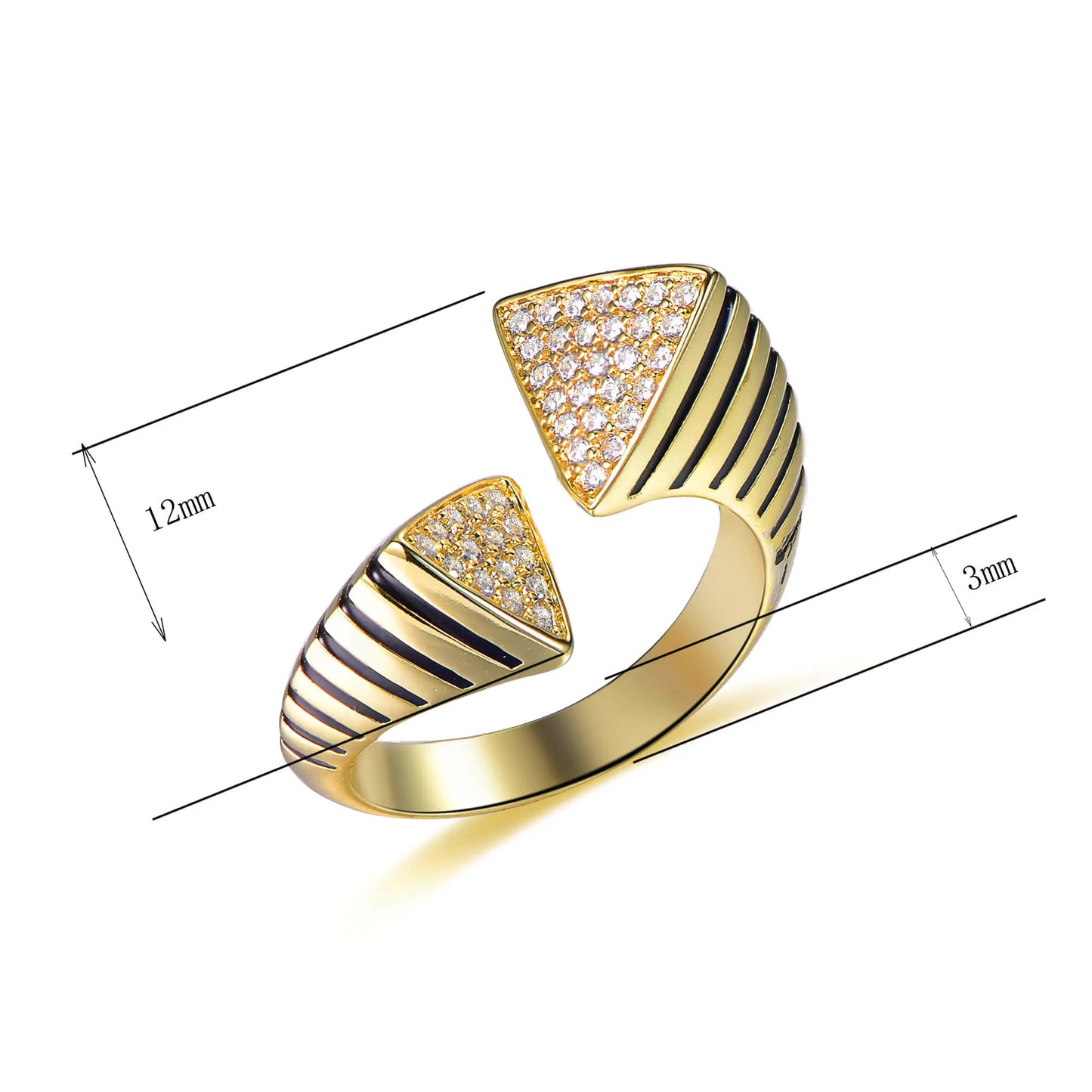 Wholesale Silver Gold Plated Open Cuff Personalized Band Rings