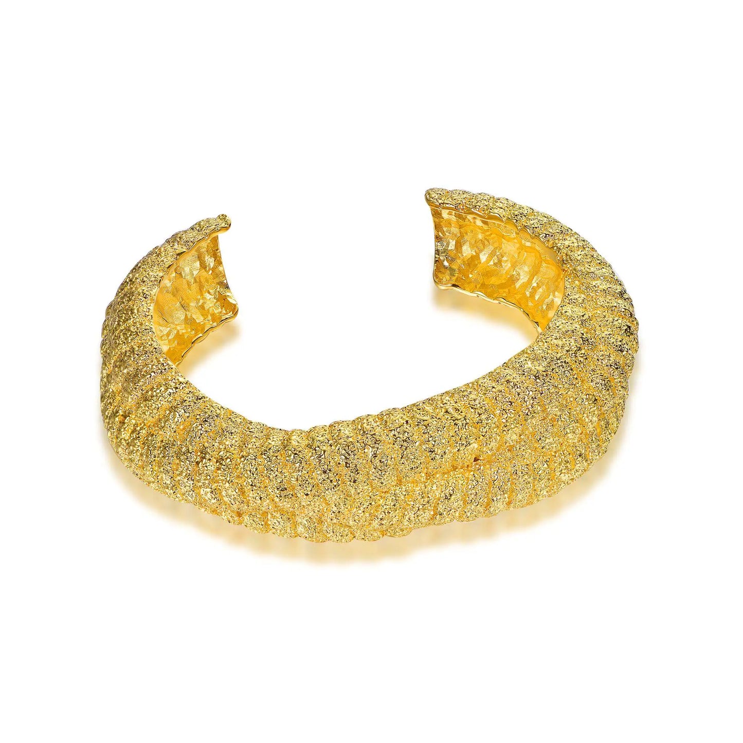 Wholesale Silver Gold Plated Open Torque Thick Bangle Bracelets