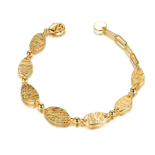 Wholesale Silver Gold Plated Statement Oval Link Chain Bracelet