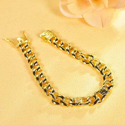 Wholesale Silver Gold Plated Thick Miami Cuban Link Bracelet