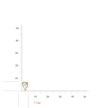 Wholesale Silver Simulated Diamond Pear Cut Tennis Bracelet