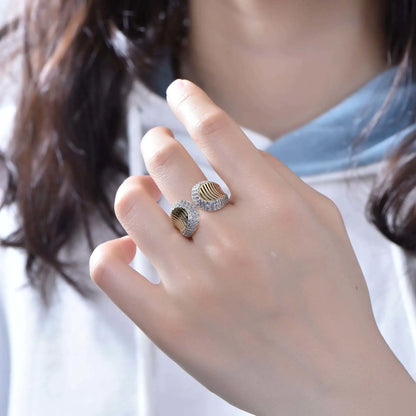 Wholesale Silver Statement Engagement Open Adjustable Rings Jewelry for Women