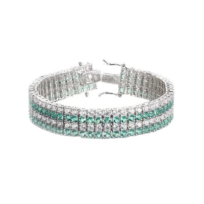 Wholesale jewelry 925 silver stainless steel jewelry  bracelet women charm crystals bangle Kirin Jewelry