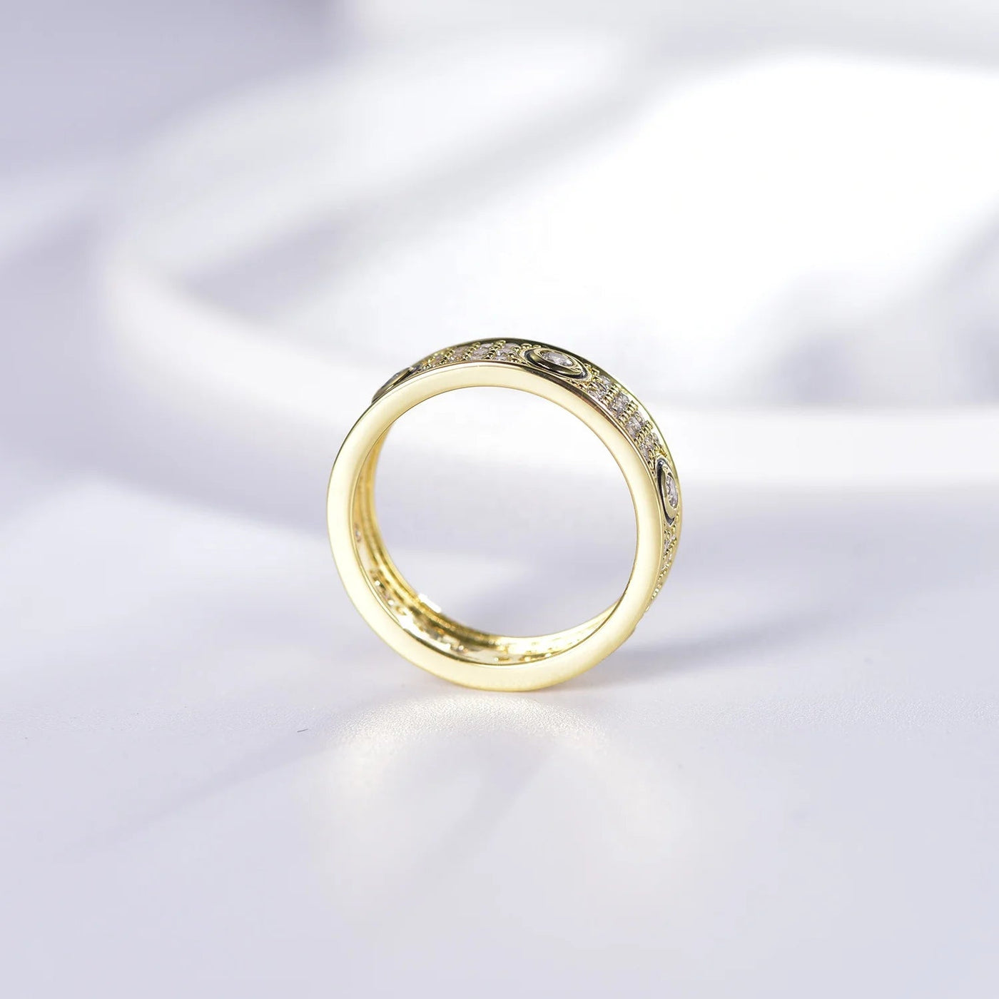 anillos de boda 3 gram gold rings design for women latest gold plated ring gold wedding rings for women Kirin Jewelry