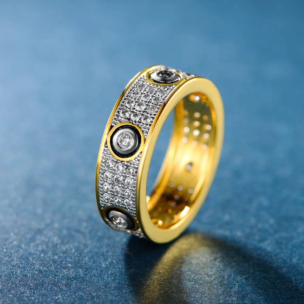 anillos de boda 3 gram gold rings design for women latest gold plated ring gold wedding rings for women Kirin Jewelry