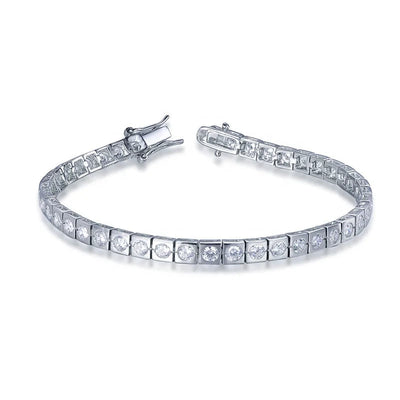 diy natural gem virgin mary bracelets oro 18k original 5A zircon bracelet 925 sterling silver Tennis Bracelet Kirin Jewelry