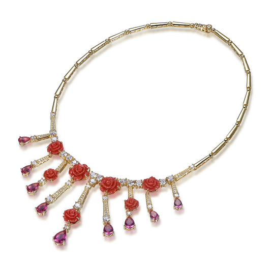 fashion jewelry 2022 gold jewelry necklace women hot selling flower necklace Kirin Jewelry