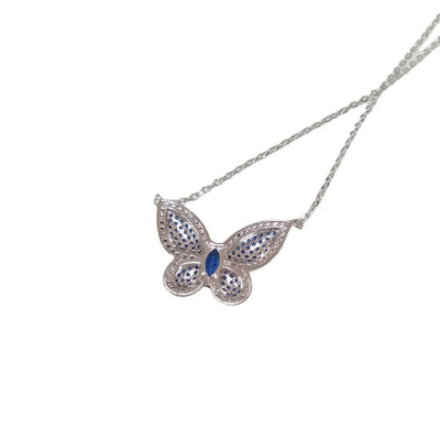 for Women silver chain butterfly pendant necklace Ladies CZ 925 sterling silver necklace pendant Kirin Jewelry